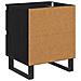 Armadio da Notte con cassetto 2 pcs Rovere nero 40 x 35 x 50 cm - Foto miniatura 9