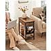 Tavolino laterale in stile loft rustico marrone con ripiano | Vintage - Foto miniatura 7