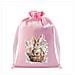 Set Di 10 Sacchetti Di Caramelle Pasquali - Sacchetti Regalo In Seta Con Coulisse Per Bomboniere E Dolcetti Pasquali Pink - Foto miniatura 3