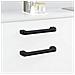 Manico Tinta unita 2 pcs Nero 380 x 34 x 85 mm Alluminio e PP - Foto miniatura 2