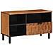 Mobile TV con cassetto Finitura Marrone Acacia 80 x 33 x 46 cm - Foto miniatura 1