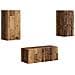Set mobile TV 6 pcs Legno vecchio Legno multistrato - Foto miniatura 1