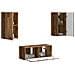 Set mobile TV 6 pcs Legno vecchio Legno multistrato - Foto miniatura 3