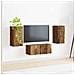 Set mobile TV 6 pcs Legno vecchio Legno multistrato - Foto miniatura 4