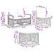 Set Divano da Giardino 4 pcs Nero polyrattan - Foto miniatura 7