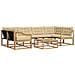 Set di divani da esterno 7 pcs Bianco e Beige 79 x 79 x 37 cm - Foto miniatura 1