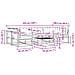 Set di divani da esterno 7 pcs Bianco e Beige 79 x 79 x 37 cm - Foto miniatura 7
