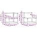 Set di divani da esterno 7 pcs Bianco e Beige 79 x 79 x 37 cm - Foto miniatura 8