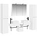 Set di mobili per il bagno 6 pcs Bianco - Foto miniatura 1