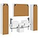 Set di mobili per il bagno 6 pcs Bianco - Foto miniatura 9