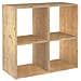 Cubo in Legno di Pino Multiuso Mobiletto Scaffale con Struttura Modulare - Foto miniatura 2