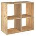 Cubo in Legno di Pino Multiuso Mobiletto Scaffale con Struttura Modulare - Foto miniatura 3