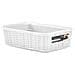 Cestino Elegance Rattan 20x14x6 Bianco - Foto miniatura 1