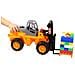 Wader Set Costruzioni Carrello Elevatore 49x22x23 Cm Arancione 1450574 - Foto miniatura 2