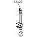 Ricambi Euroway Medium Bike Arm 302 Mm 52420 Trasporto 302 Mm - Foto miniatura 1