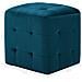 Comodini 2 Pz Blu 30x30x30 Cm In Tessuto Vellutato - Foto miniatura 6