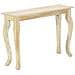 Tavolo Consolle 110x35x77 Cm In Legno Massello Di Mango - Foto miniatura 1