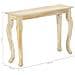 Tavolo Consolle 110x35x77 Cm In Legno Massello Di Mango - Foto miniatura 6