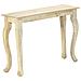 Tavolo Consolle 110x35x77 Cm In Legno Massello Di Mango - Foto miniatura 7
