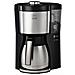 1025-1016 Macchina Da Caffè Con Filtro 1080 In Acciaio Inox Con Caraffa Termica Nero - Foto miniatura 6