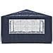 Gazebo Professionale Con Pareti 4x4 M Blu 90 G / m² - Foto miniatura 3