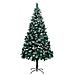 Albero Di Natale Artificiale Con Pigne E Neve Bianca 210 Cm - Foto miniatura 1