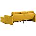 Divano Letto Modulare A 3 Posti Giallo In Tessuto - Foto miniatura 8