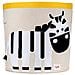 3 Germogli Ubnzeb Cotton Canvas Cesto Di Immagazzinaggio Portagiochi All'e Portaoggetti, 17 ""diam. X 17-1 / 2"" H, Multicolore (zebra)  - Foto miniatura 1