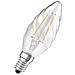 Lampadina Led Filamento Trasparente Fiamma Ritorto - 2.5w Equivalente 25w E14 - Bianco Caldo - Foto miniatura 6