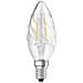 Lampadina Led Filamento Trasparente Fiamma Ritorto - 2.5w Equivalente 25w E14 - Bianco Caldo - Foto miniatura 7