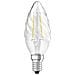 Lampadina Led Filamento Trasparente Fiamma Ritorto - 2.5w Equivalente 25w E14 - Bianco Caldo - Foto miniatura 5