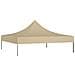 Tetto per Tendone per Feste 3x3 m Beige 270 g / m² - Foto miniatura 2