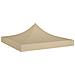 Tetto per Tendone per Feste 3x3 m Beige 270 g / m² - Foto miniatura 1