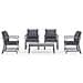 Set Divani da Giardino 5 pz con Cuscini in Legno Acacia Grigio - Foto miniatura 2