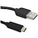 50496 0.25m USB C USB A Nero cavo USB - Foto miniatura 1