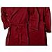 Accappatoio Con Cappuccio In Microfibra Adulto Unisex In Tinta Unita Vari Colori Xxl Bordeaux - Foto miniatura 3