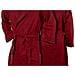 Accappatoio Con Cappuccio In Microfibra Adulto Unisex In Tinta Unita Vari Colori Xxl Bordeaux - Foto miniatura 9