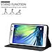 Custodia Compatibile Con Samsung Galaxy A7 2015 In Nero Marrone - Coperchio Protettiva Con Chiusura Magnetica, Funzione Stand E Tasca Per Le Carte - Foto miniatura 3