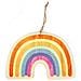 Sospensione Arcobaleno In Legno Per Decorare - 16 X 25 Cm - Foto miniatura 1