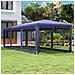 Tenda Per Feste Con 8 Pareti Laterali In Rete Blu 3x9 M Hdpe - Foto miniatura 1