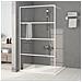 Parete Doccia Walk In Bianca 115x195 Cm Vetro Trasparente Esg - Foto miniatura 1