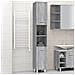 Armadietto Bagno Grigio Sonoma 30x30x179cm In Legno Multistrato - Foto miniatura 1