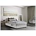 Letto Piazza E Mezza Nicole, Letto Contenitore Con Rivestimento In Tessuto, 100% Made In Italy, Apertura Frontale, Adatto Per Materasso Cm 120x190, Bianco - Foto miniatura 1