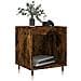 Comodino Rovere Fumo 40x35x50 Cm In Legno Multistrato - Foto miniatura 3
