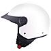 Casco Demi-jet Con Peak Per Moto Bianco Con Calotta In Abs Taglia M - Foto miniatura 1