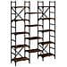 Libreria Rovere Fumo 127,5x28,5x172,5 Cm In Legno Multistrato - Foto miniatura 2