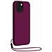 Cover In Silicone Per Iphone 14 Plus Con Cinturino Da Polso Abbinato, Viola - Foto miniatura 1