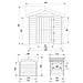 Casetta Legno Per Bambini - Casetta Giocattolo Per Bambini - L112xl146xa145cm / 1,1m2 - Casetta Da Gioco Da Esterno - Casetta Da Giardino Timbela M516-1 - Foto miniatura 2