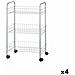 Carrello Per Verdure Argentato Metallo Plastica 37 X 27 X 62,3 Cm (4 Unità) - Foto miniatura 1