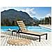 Lettino Da Giardino Alluminio Anodizzato Legno Chiaro E Nero Nardo - Foto miniatura 1